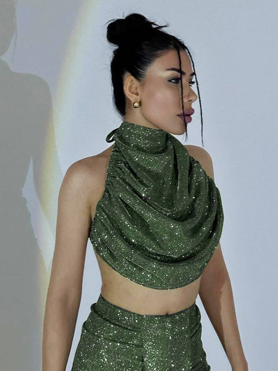 ensemble robe licou à fines brides dos nu sans manches hauts longue jupe femme décontracté deux pièces