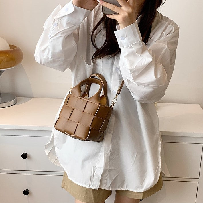 Mini Sac à Main Tissé Cora