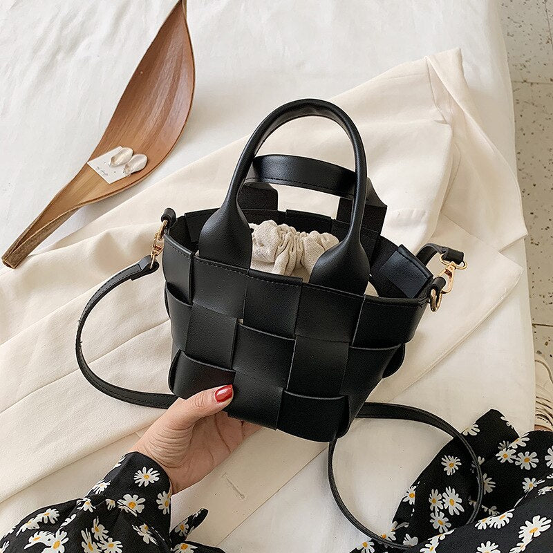 Mini Sac à Main Tissé Cora