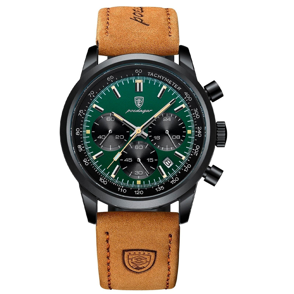 Men's Leather Strap Watch
