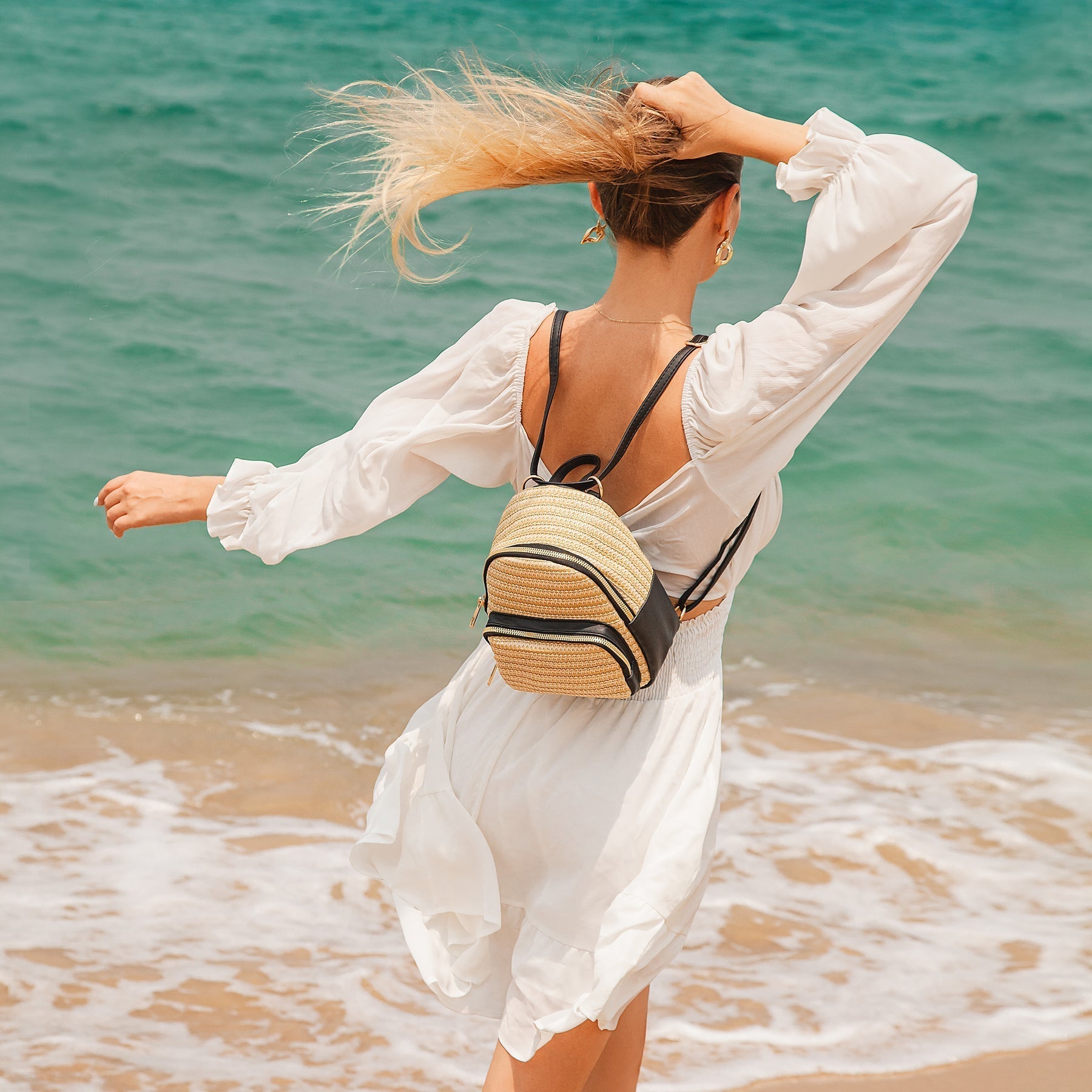 Sac à Dos en Paille Kose