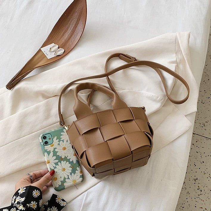 Mini Sac à Main Tissé Cora