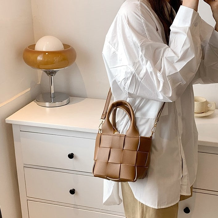 Mini Sac à Main Tissé Cora