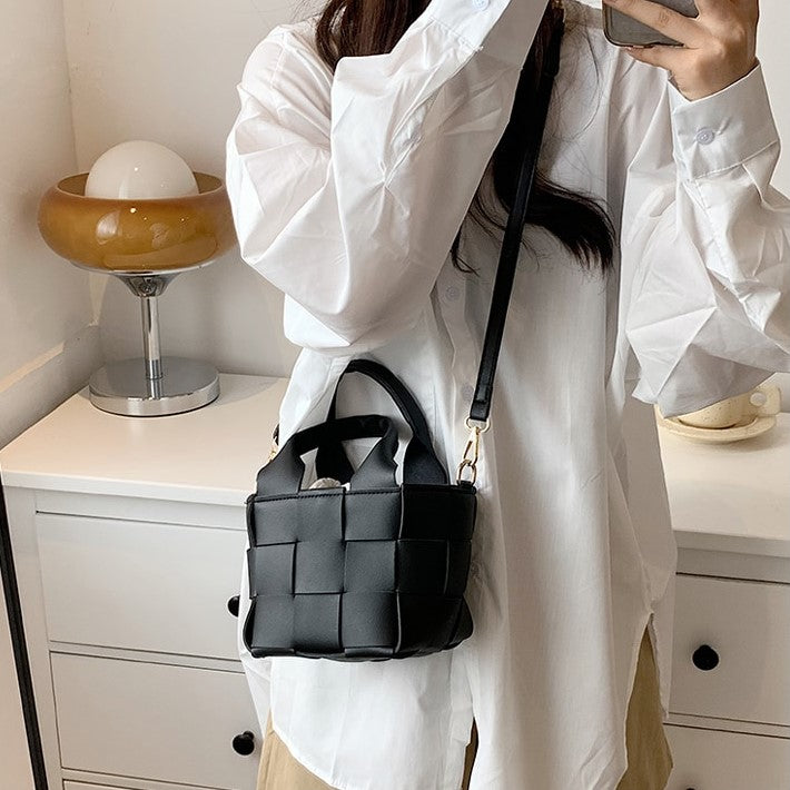 Mini Sac à Main Tissé Cora